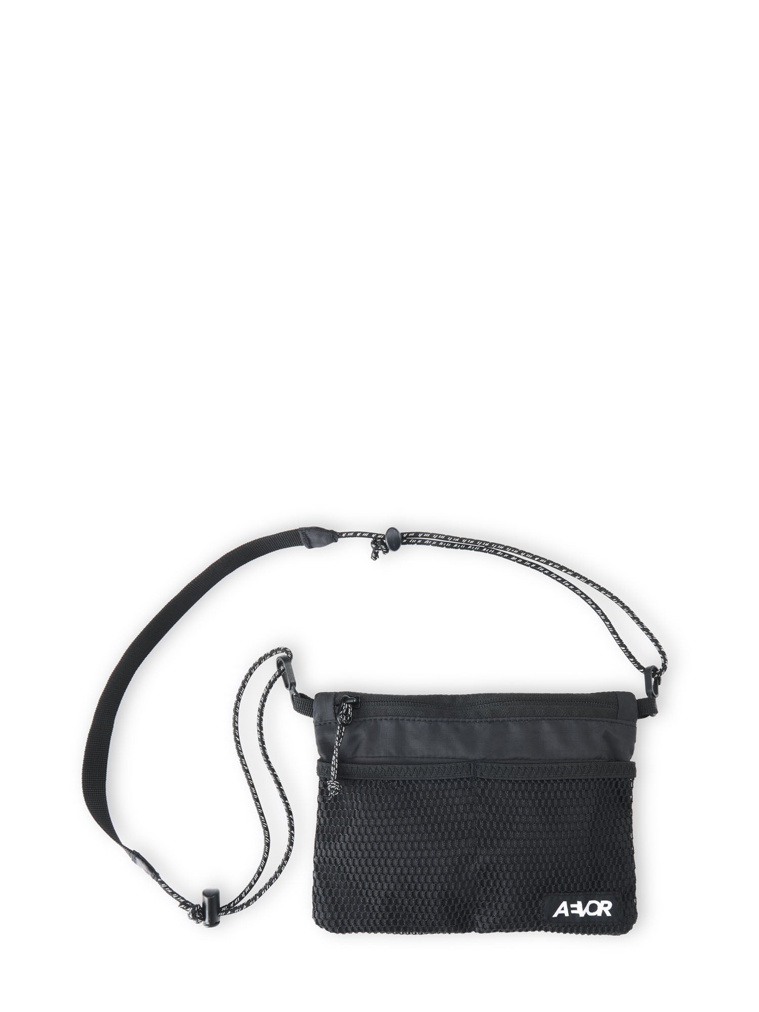 AEVOR-Chest-Pouch-Ripstop-Black-front