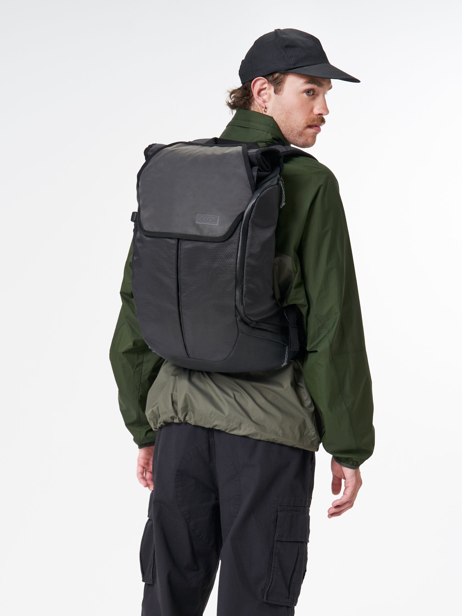 AEVOR-Bike-Pack-Proof-Black-model-front