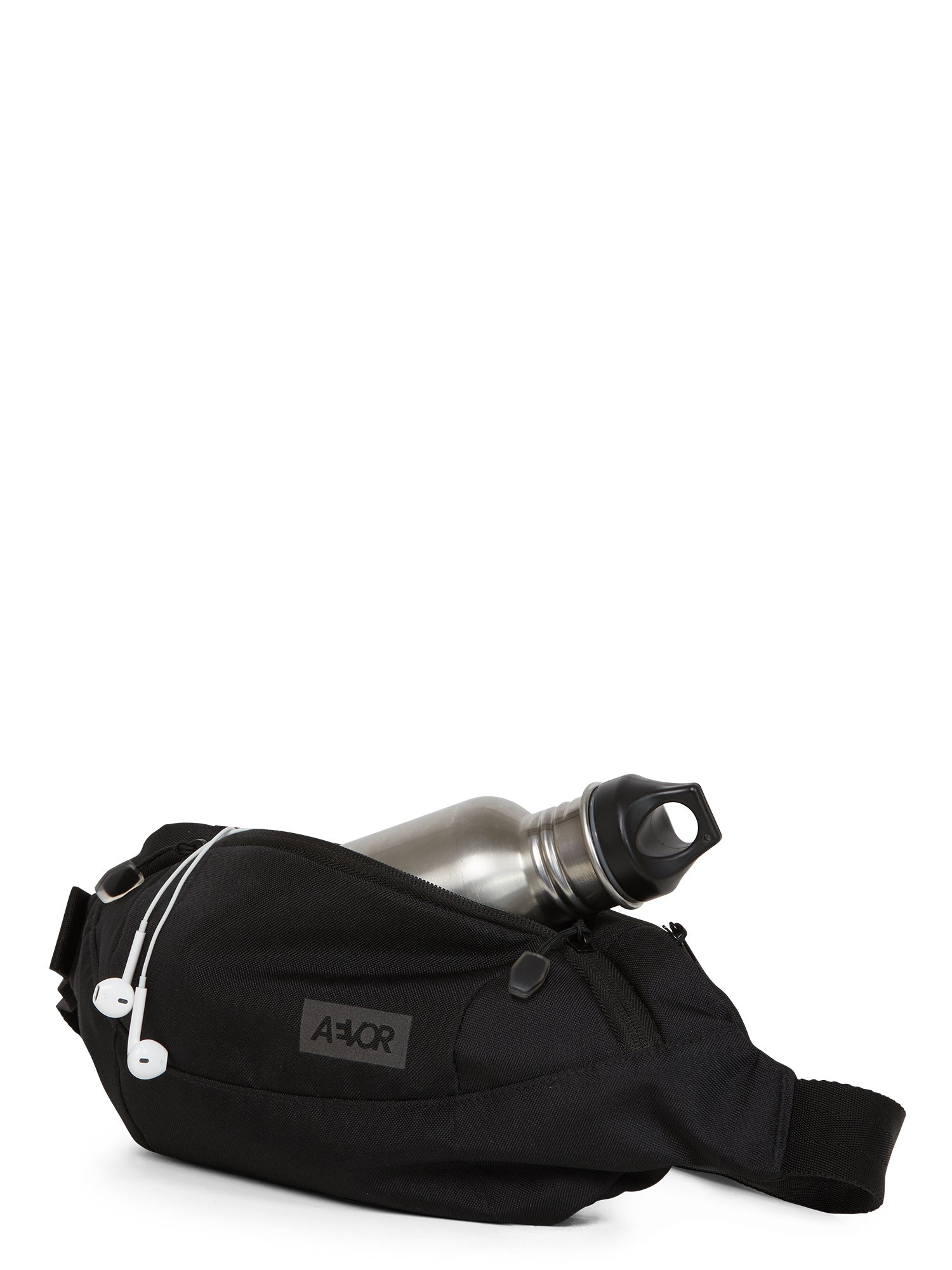 AEVOR-Shoulder-Bag-Black-Eclipse-front-detail