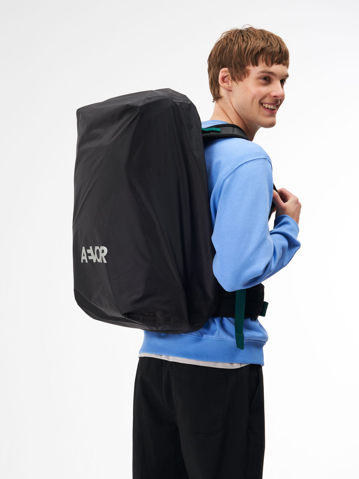 Rain Cover Travel Pack - Ripstop Black
