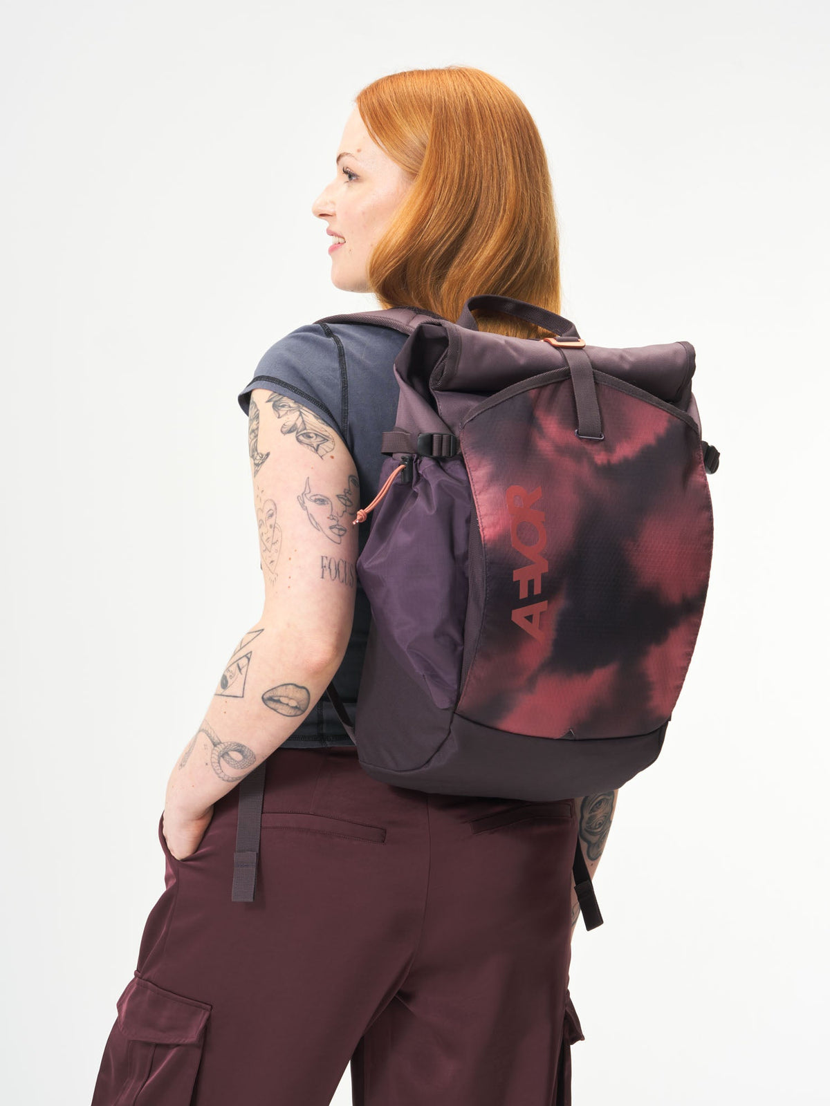 AEVOR-Roll-Pack-Proof-Bleach-Dye-model-female-front
