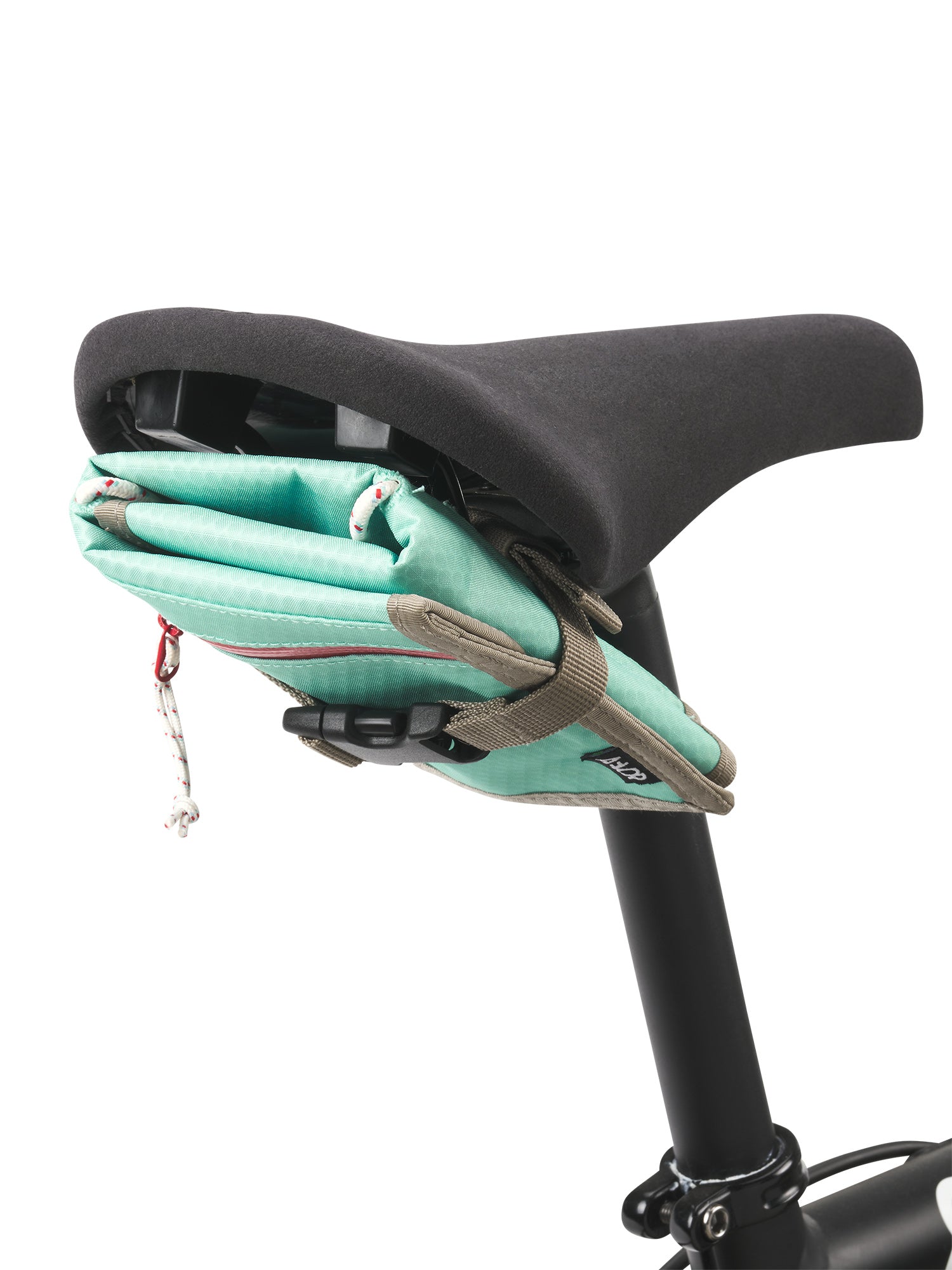 AEVOR-Bike-Saddle-Bag-Proof-Green-Blue-details