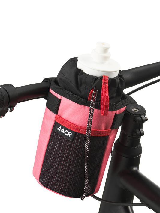 AEVOR-Bike-Stem-Bag-Proof-Pink-Flash-front-details