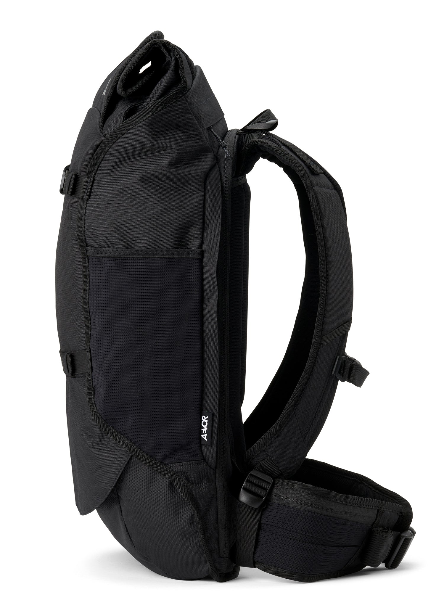 AEVOR-Travel-Pack-Black-Eclipse-side