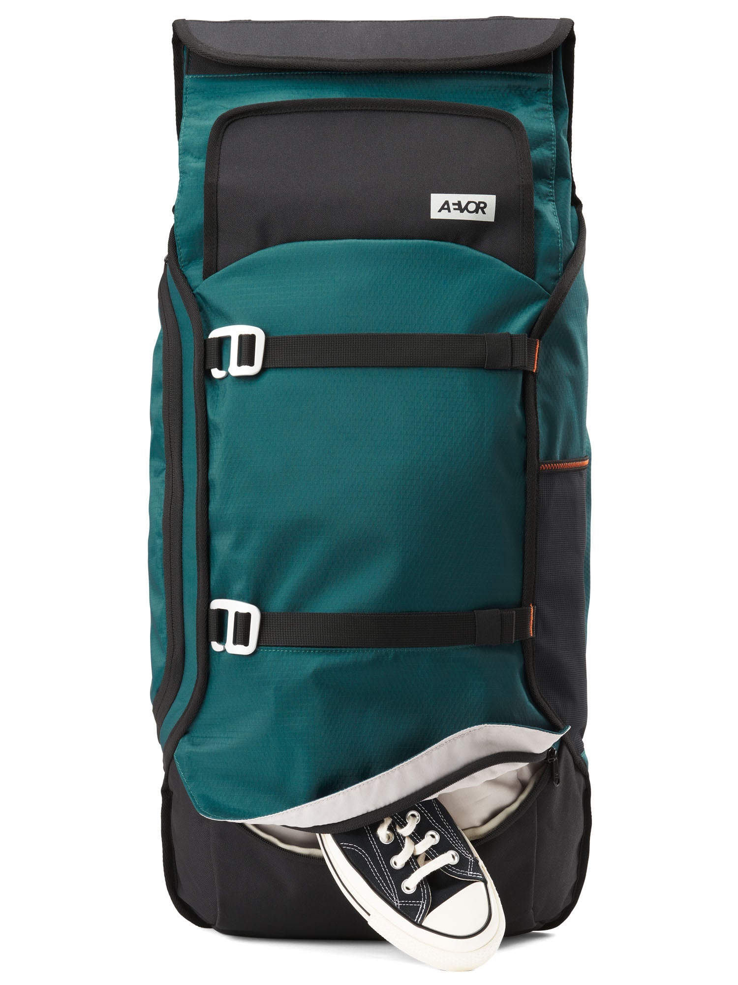 AEVOR-Travel-Pack-Proof-Evergreen-front-details