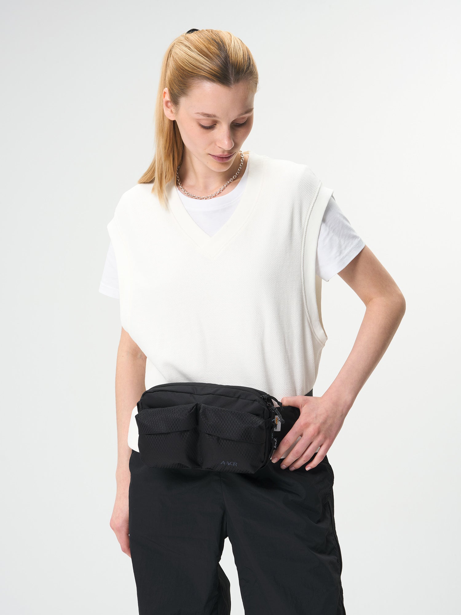 AEVOR-UT-Hip-Pack-Utility-Black-model-front
