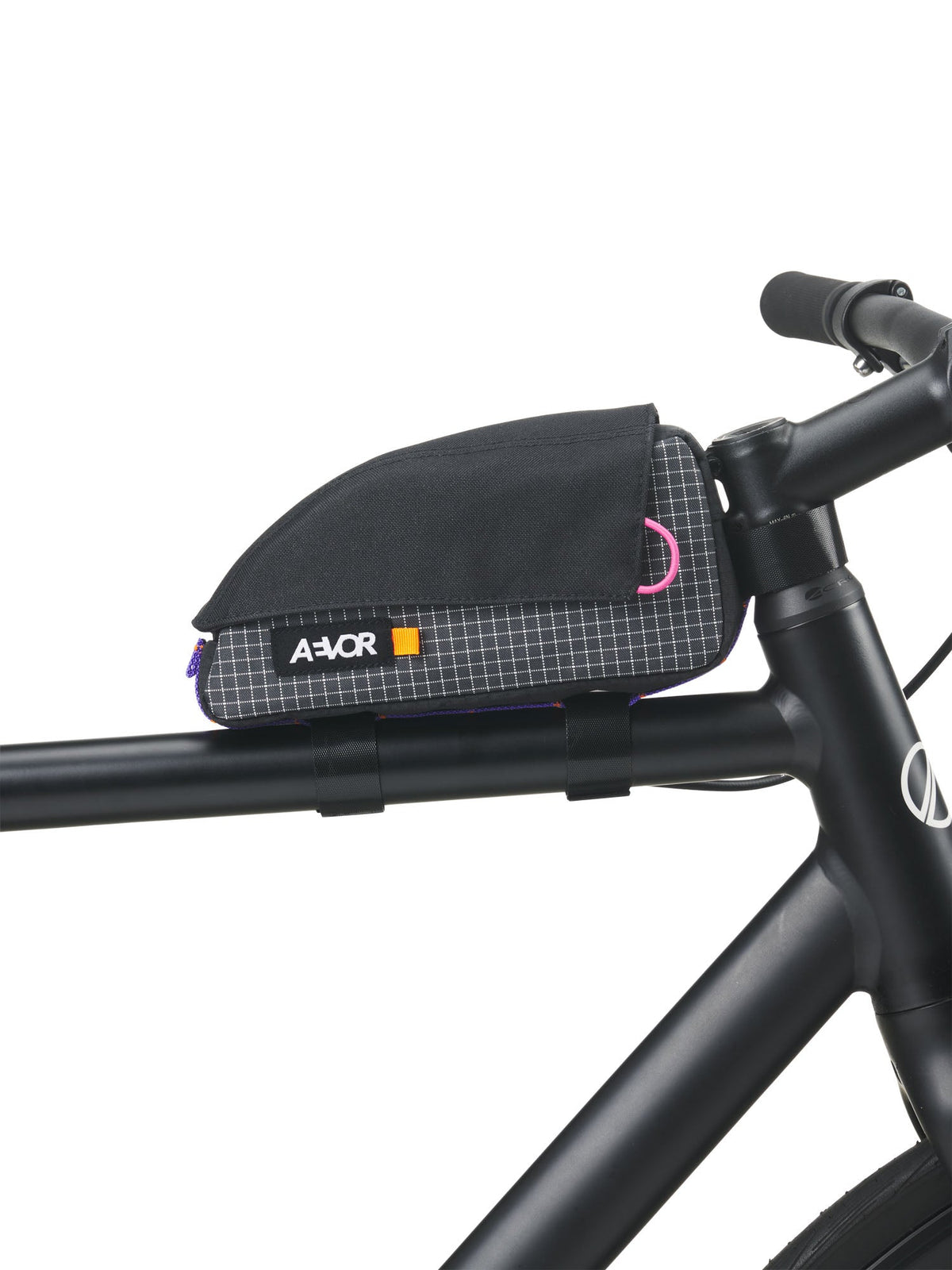 AEVOR-UBG-Top-Tube-Pack-S-Black-White-Grid-front