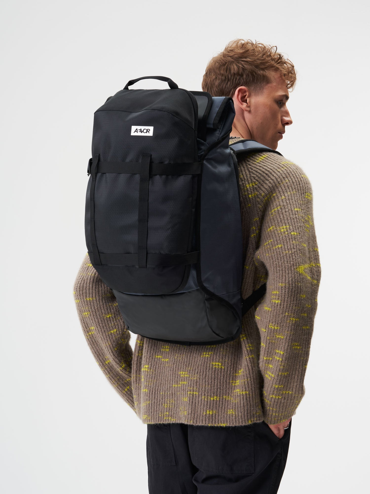 AEVOR-Volume-Pack-XL-Proof-Black-model-front