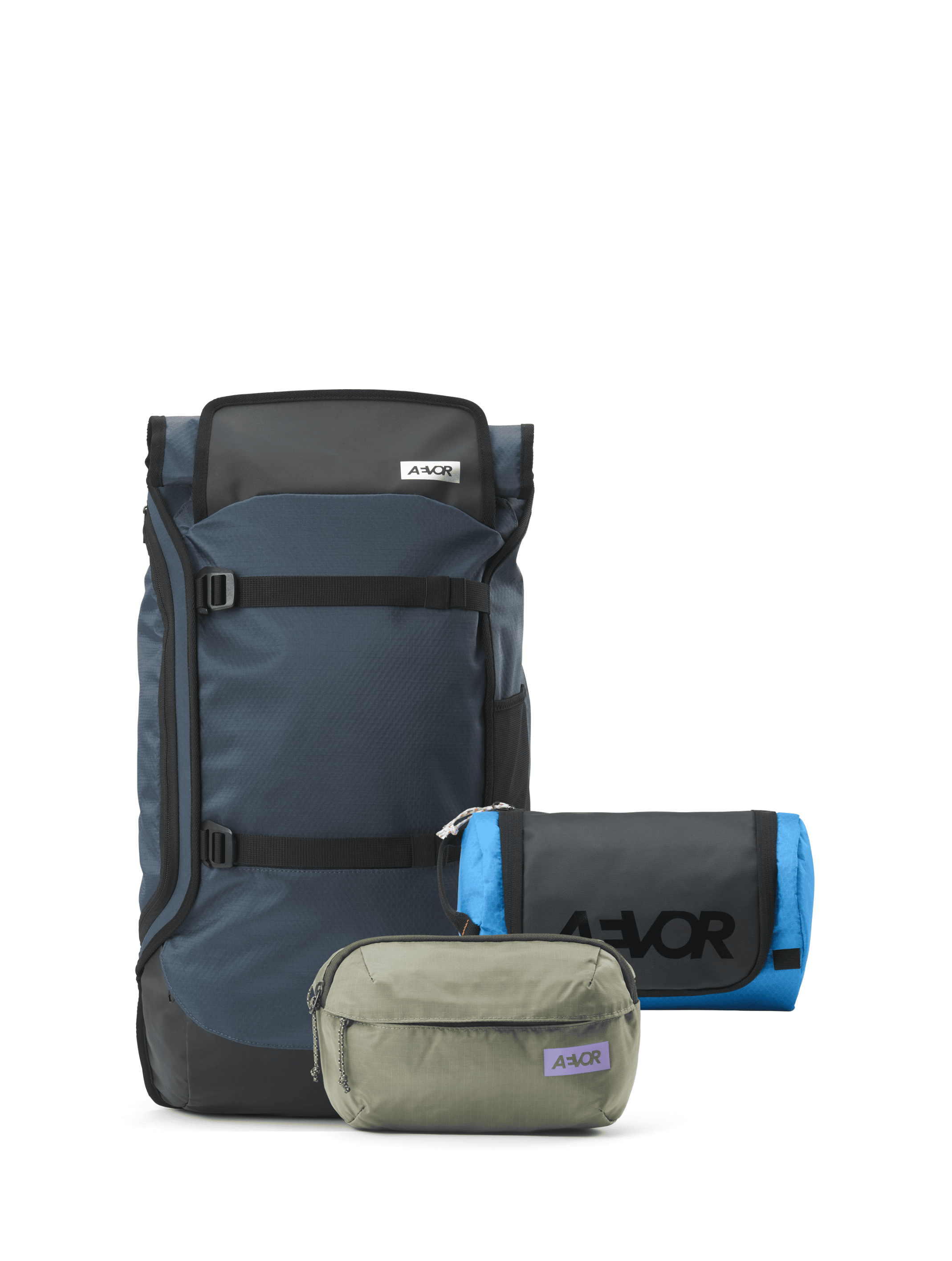 Limited Set: Travel Pack + Wash Pack + Hip Bag Ease