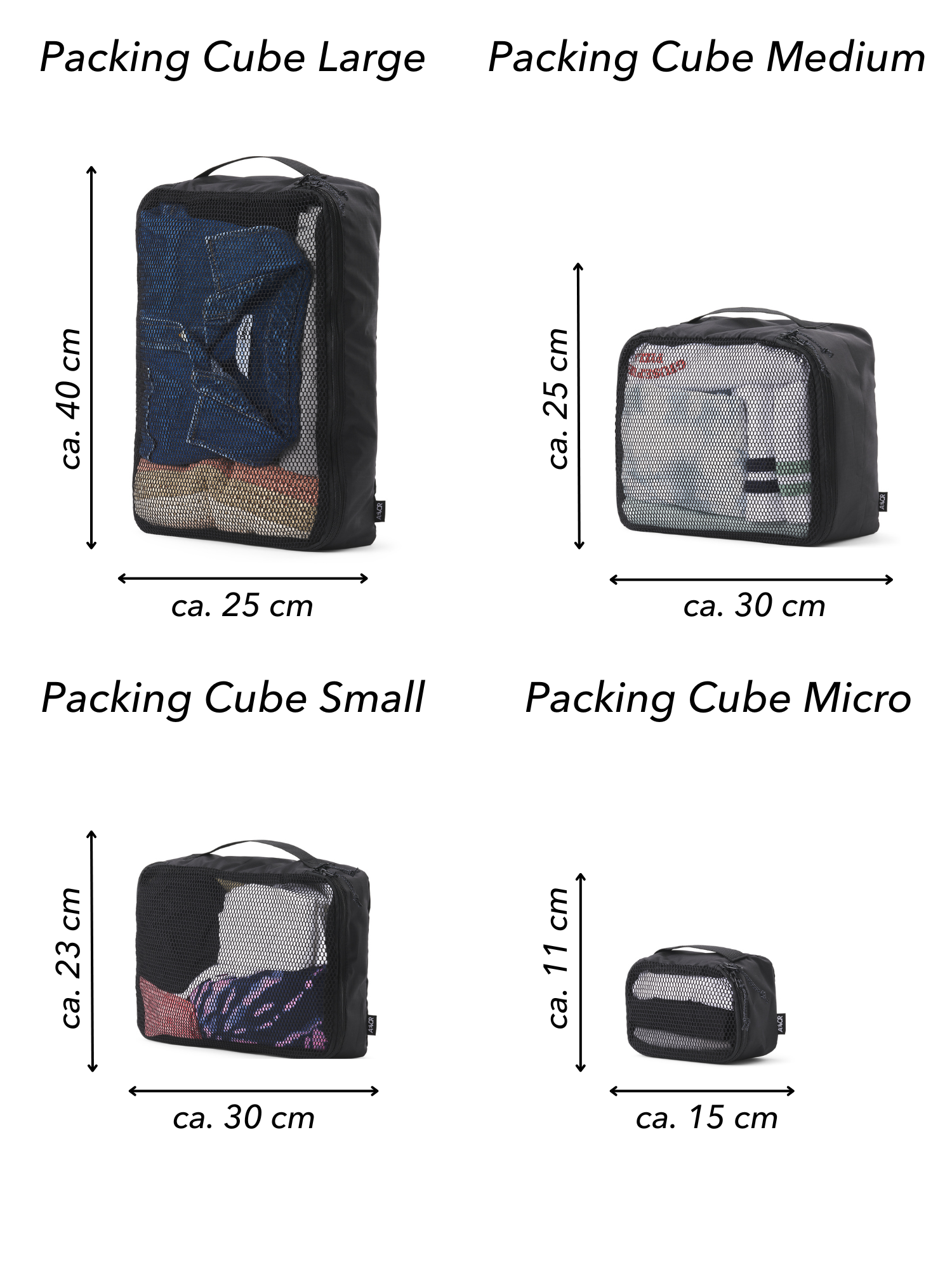 Packing Cube Micro - Ripstop Black