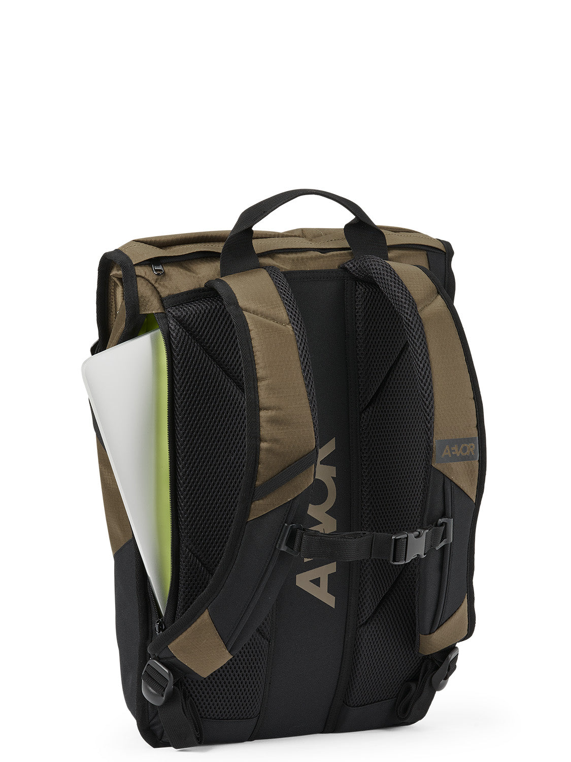 AEVOR-Daypack-Proof-Olive-Gold-back