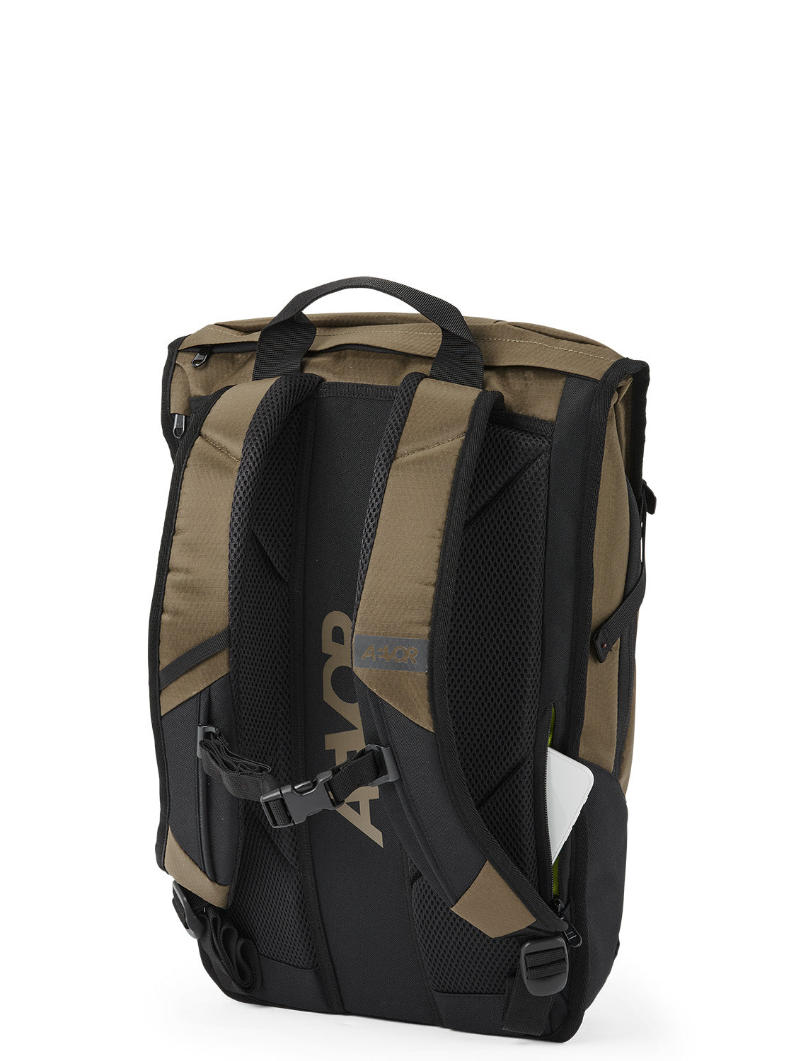 AEVOR-Daypack-Proof-Olive-Gold-back