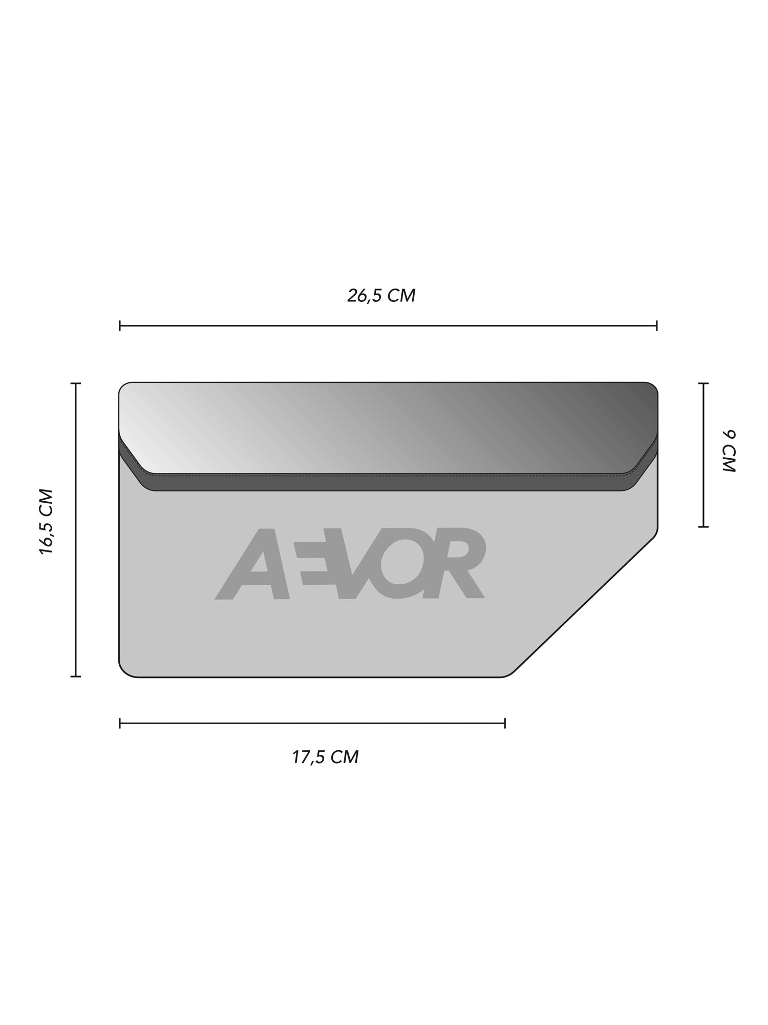 AEVOR-Frame-Bag-Medium-Proof-Black-Measurements