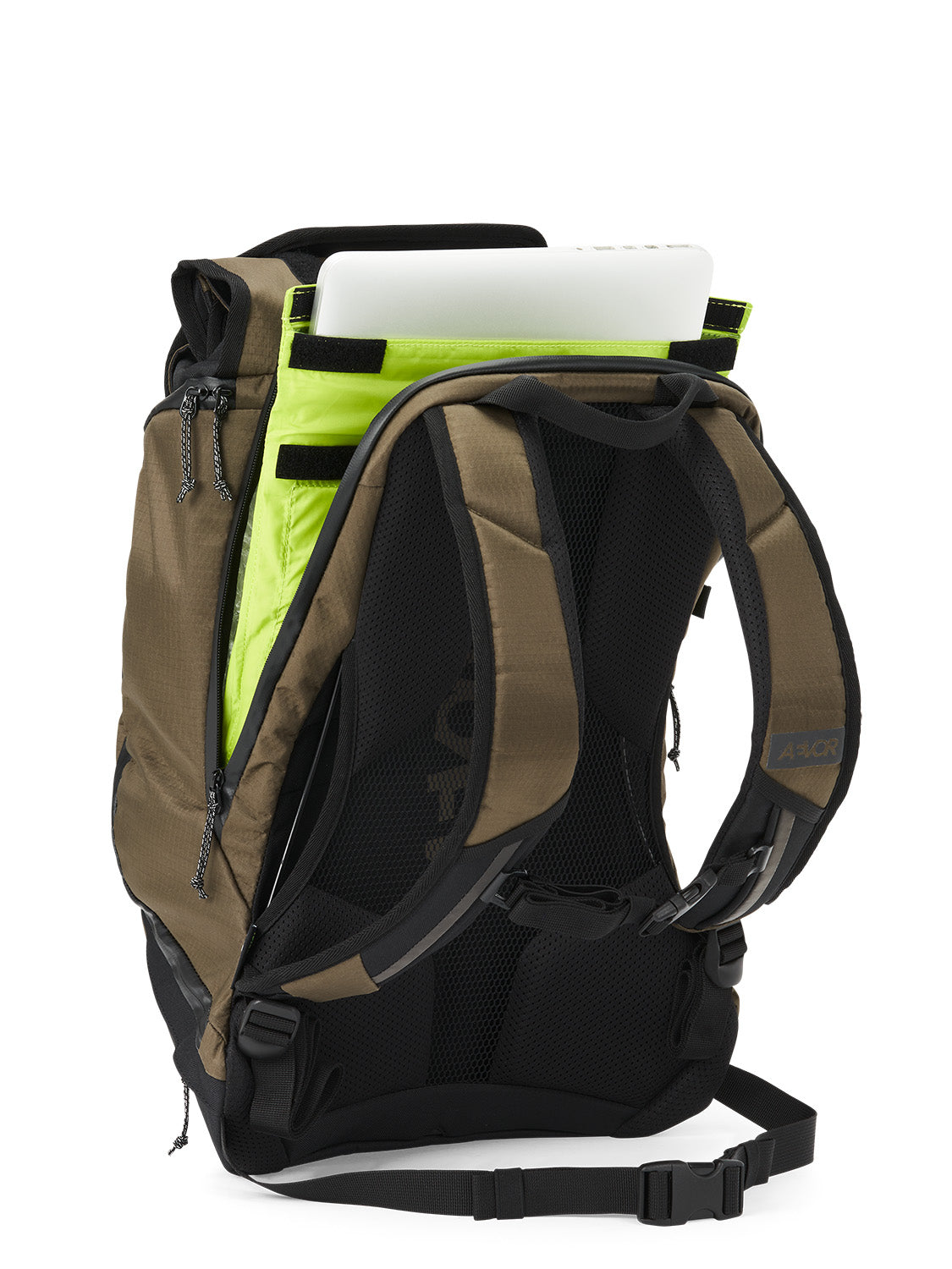 AEVOR-Bike-Pack-Proof-Olive-Gold-back-detail