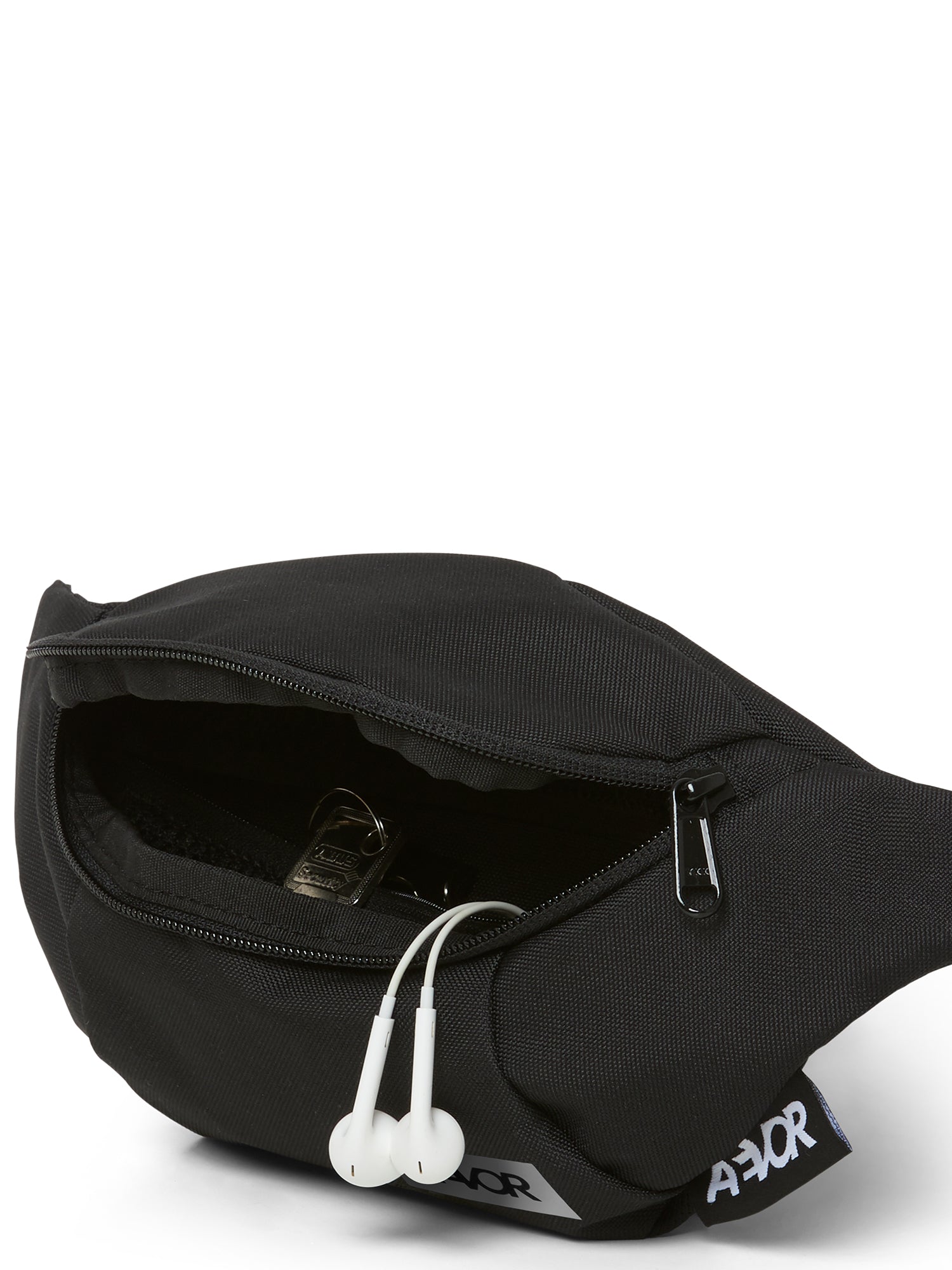 AEVOR-Hip-Bag-Black-Eclipse-front-details