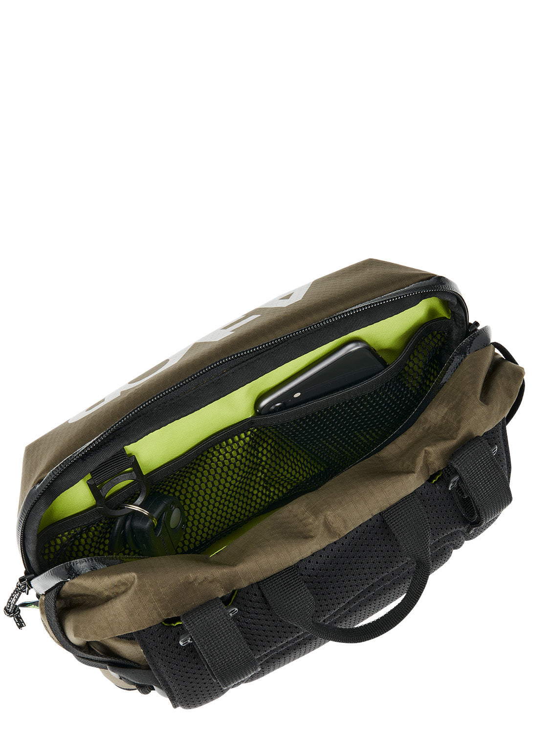 AEVOR-Bar-Bag-Proof-Olive-Gold-open