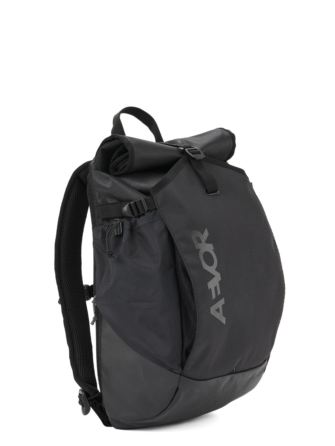 AEVOR-backpack-Rollpack-Proof-Black-side