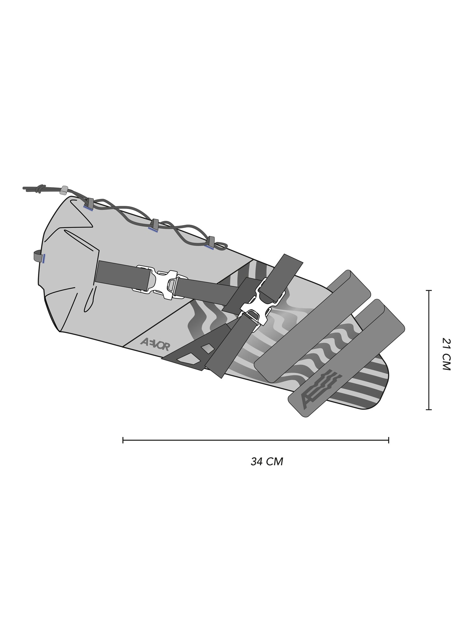 AEVOR-Seat-Pack-Road-Proof-Blacfront-measurements