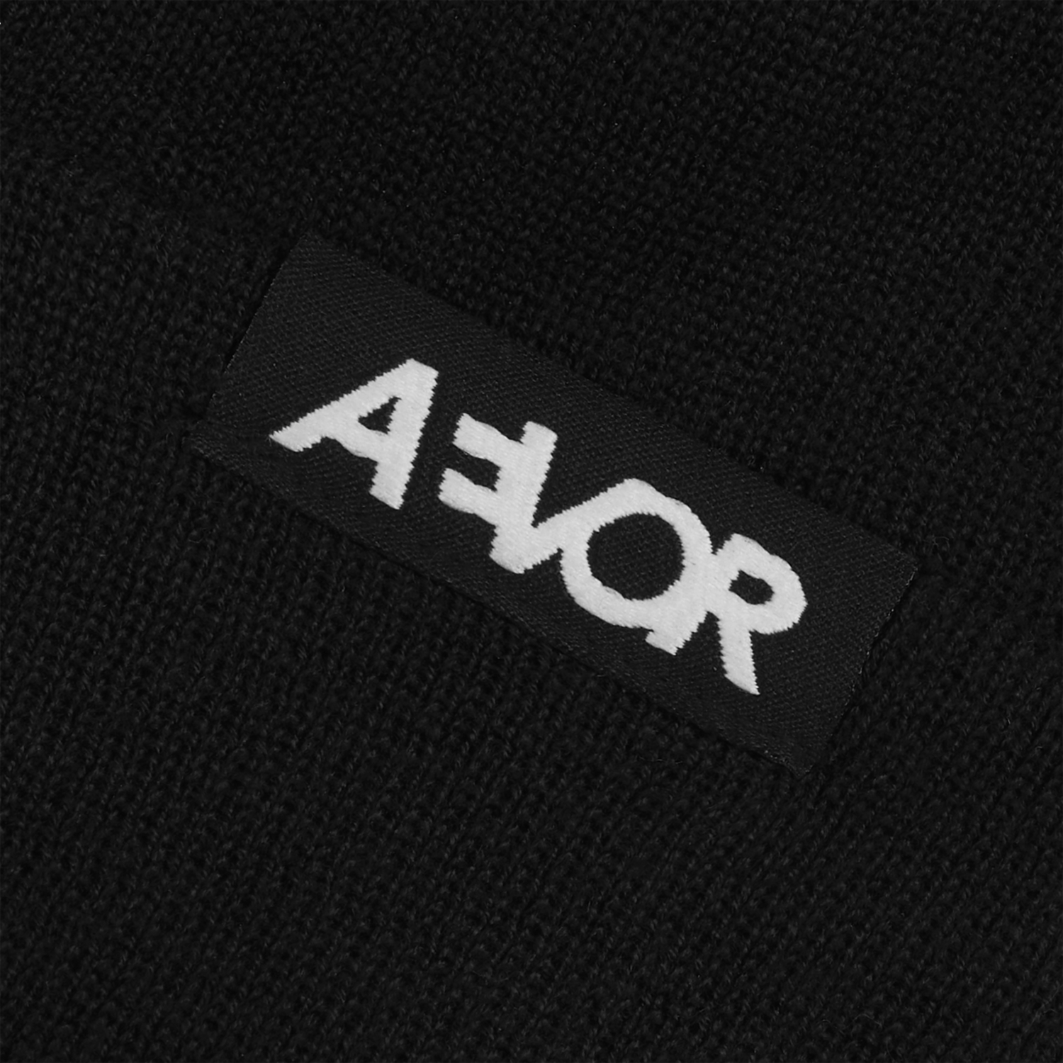 AEVOR-Recycled-Beanie-Black-detail