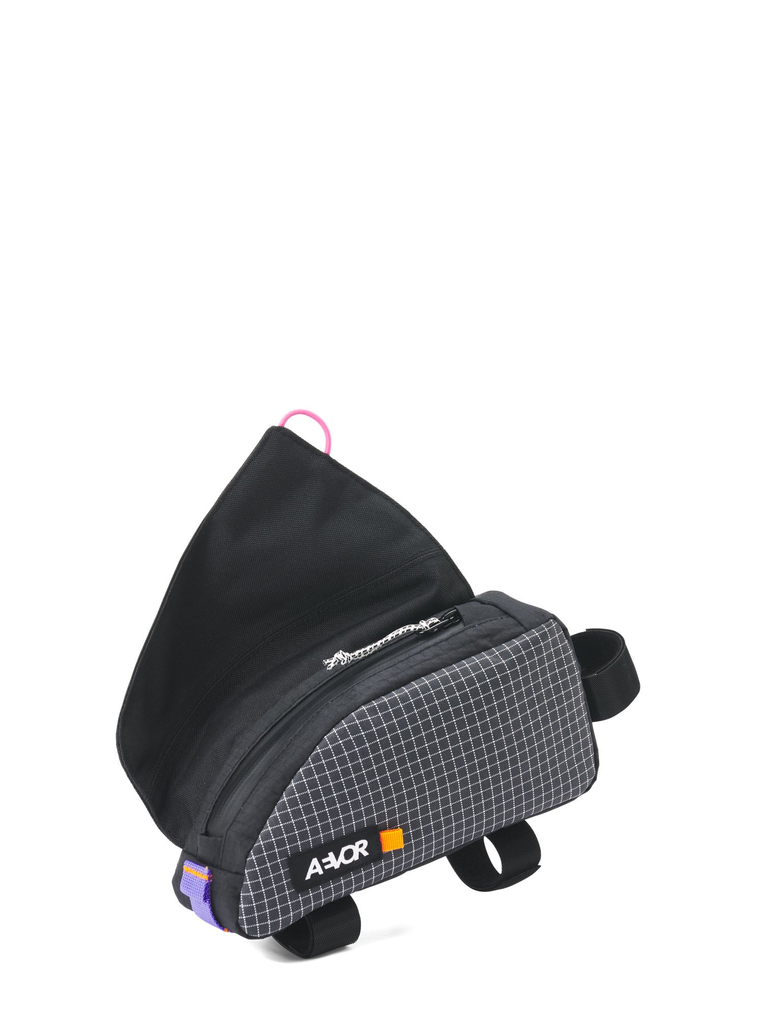 AEVOR-UBG-Top-Tube-Pack-S-Black-White-Grid-front