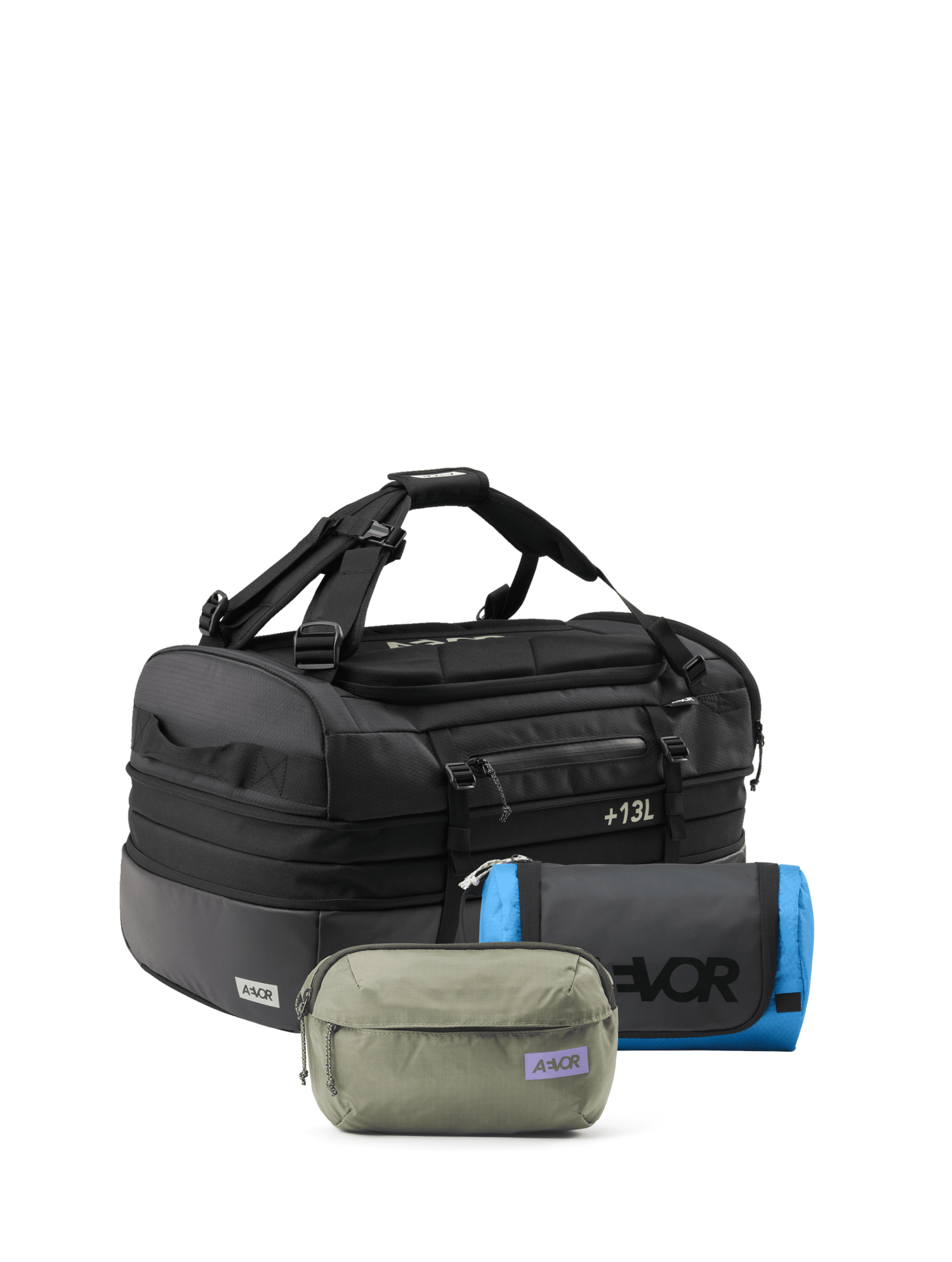Limited Set: Duffel Pack + Wash Pack + Hip Bag Ease