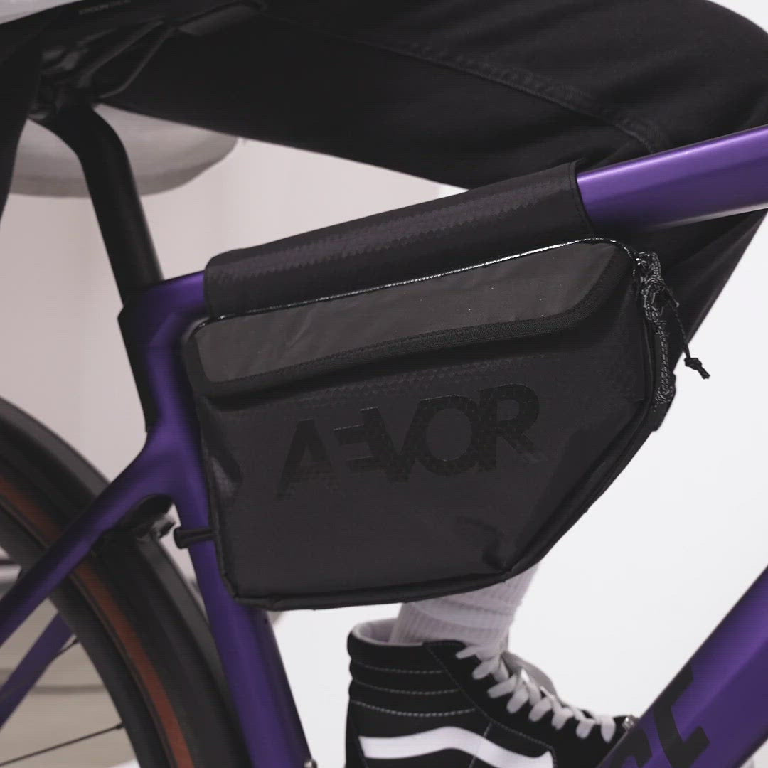 AEVOR-Frame-Bag-Medium-Proof-Black-bike-video