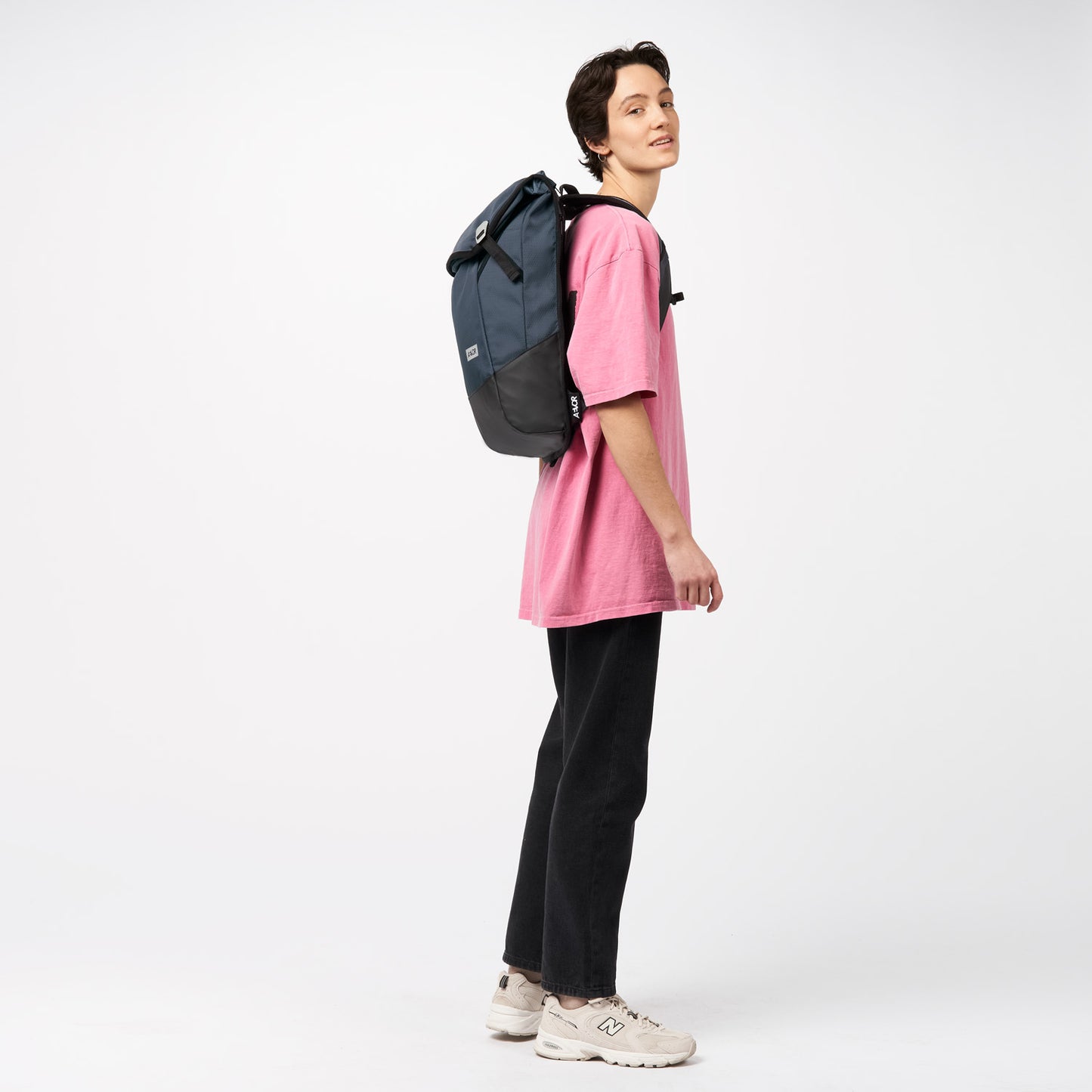 AEVOR-backpack-daypack-proof-petrol-model-side