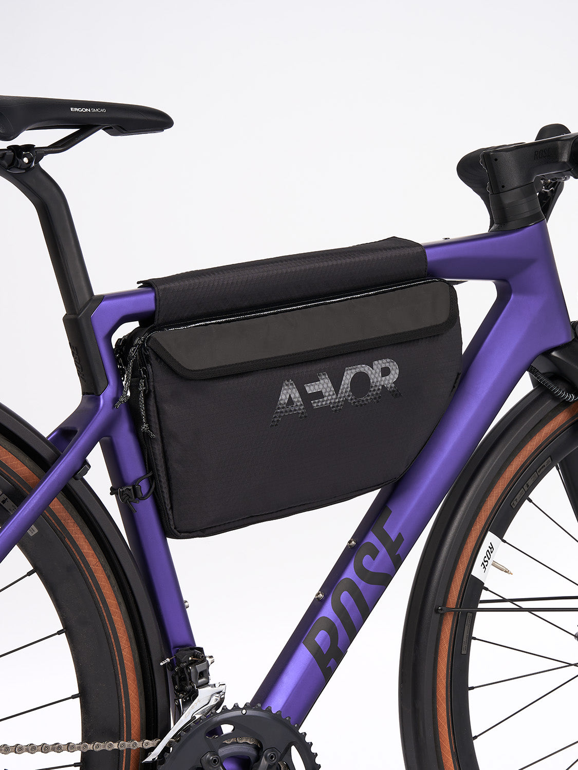 AEVOR-Frame-Bag-Large-Proof-Black-bike-front