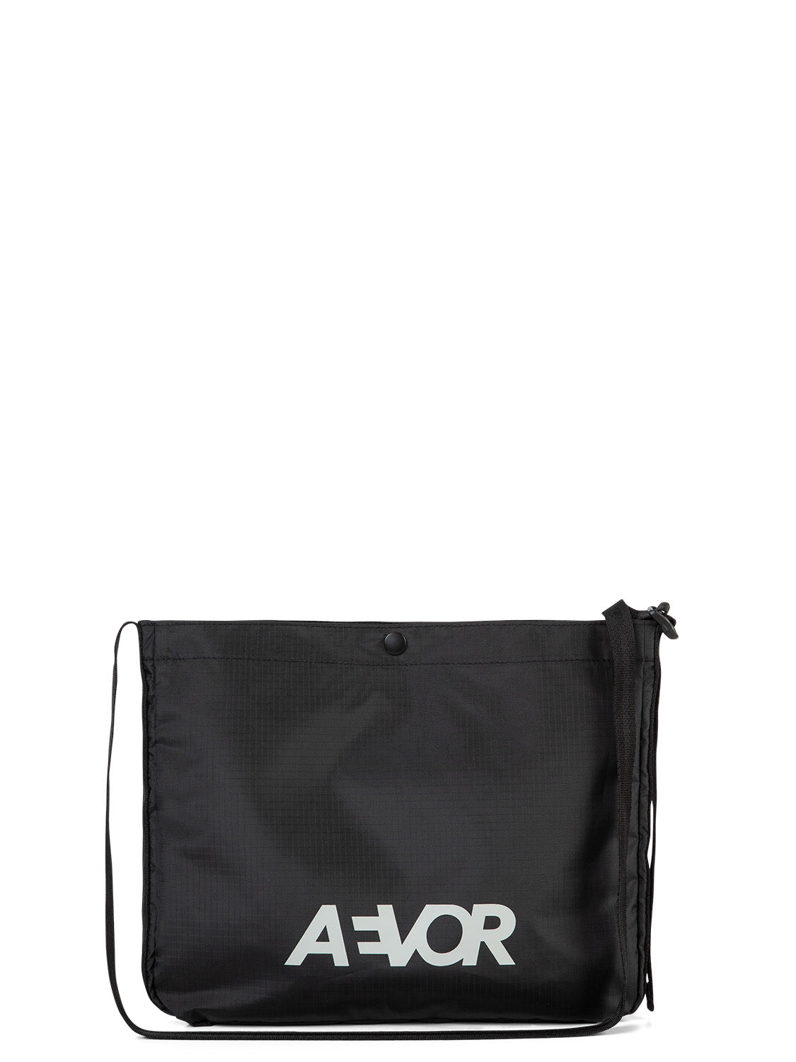 AEVOR-chest-bag-Mussette-Ripstop-Black-front