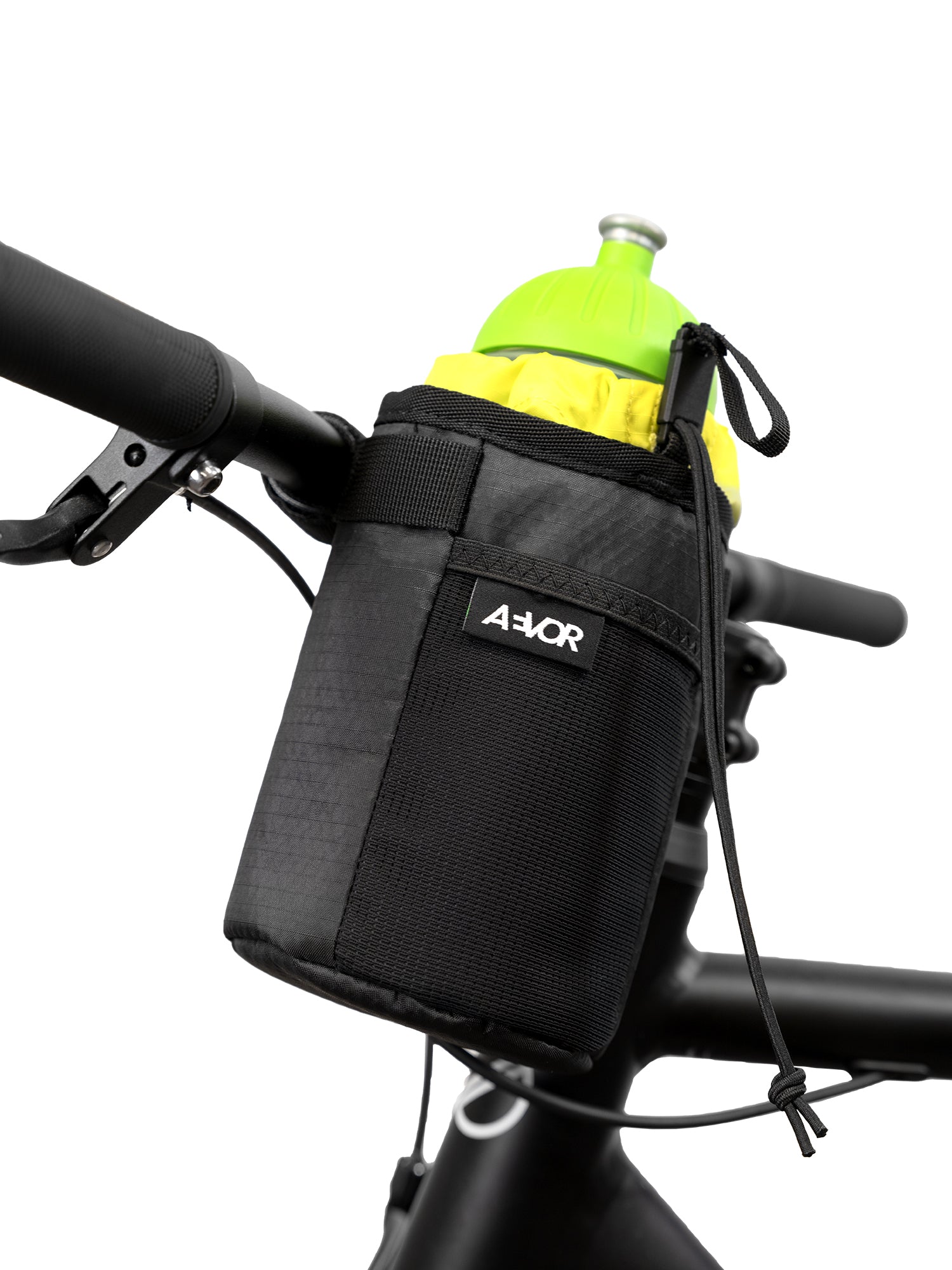 AEVOR-Bike-Stem-Bag-Proof-Black-front-detail