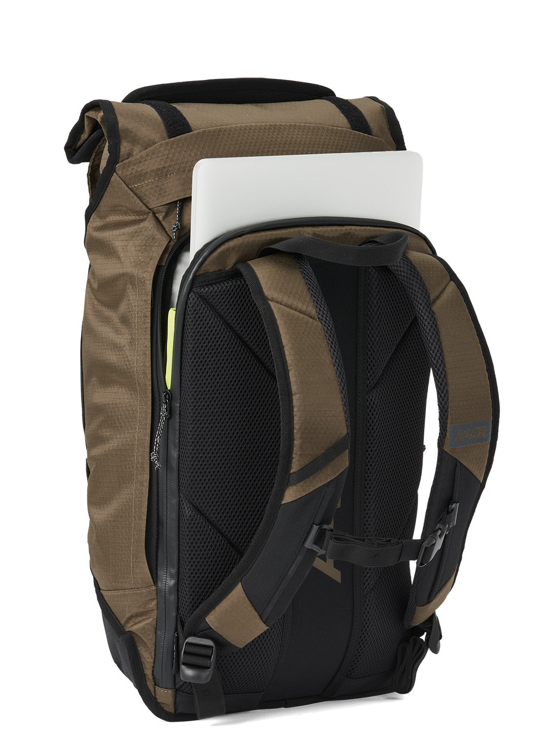 AEVOR-backpack-Trip-Pack-Proof-Olive-Gold-open