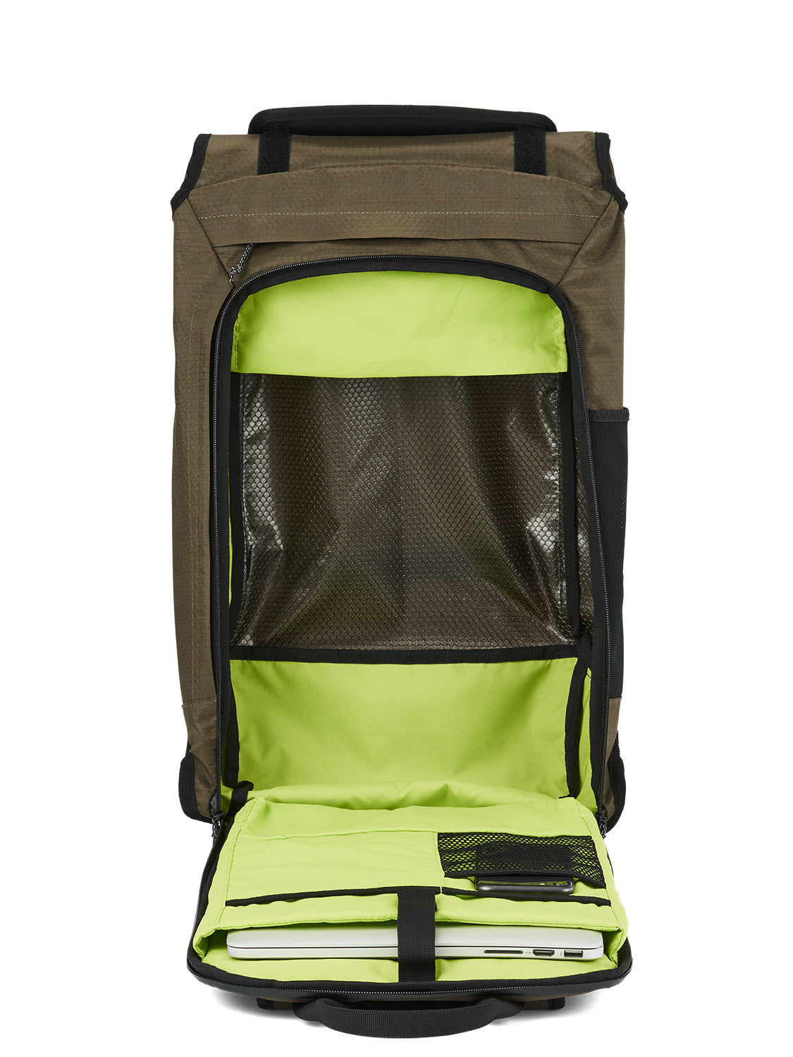 AEVOR-backpack-Trip-Pack-Proof-Olive-Gold-open