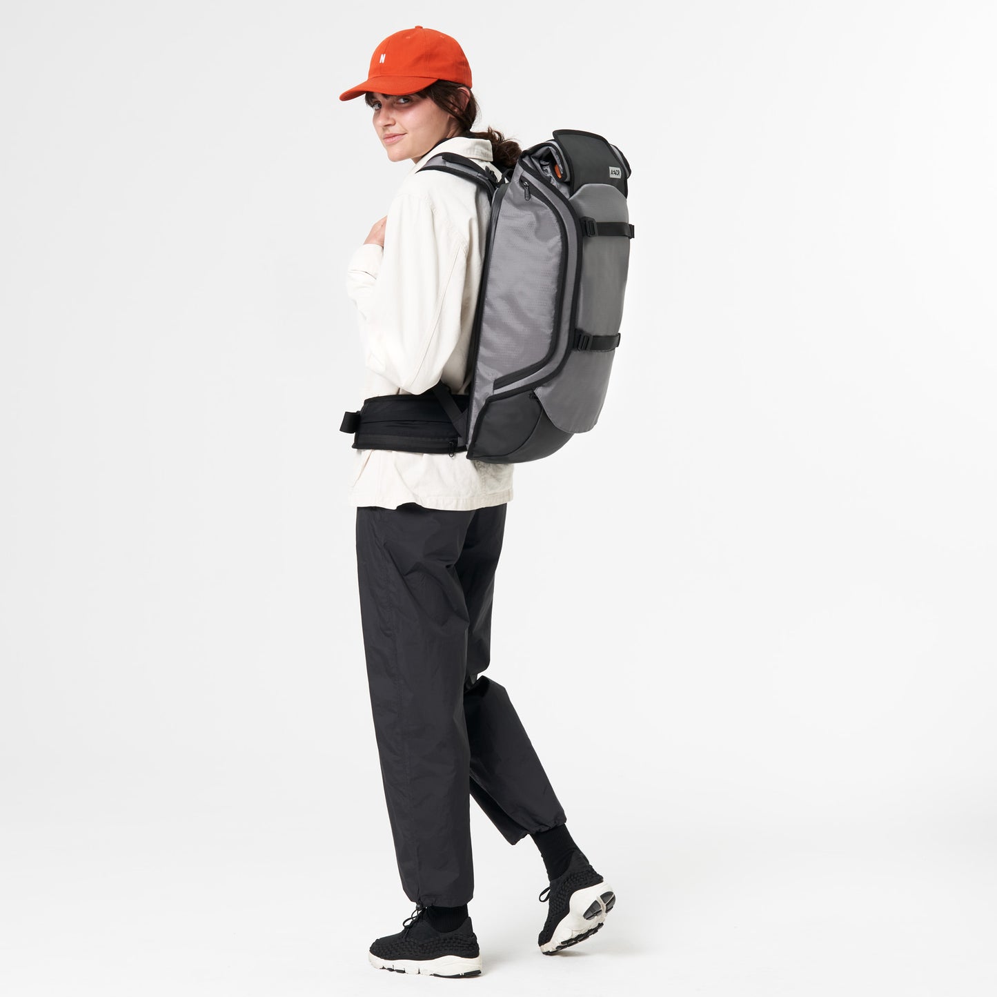 AEVOR-backpack-Travel-Pack-Proof-Sundown-model-side