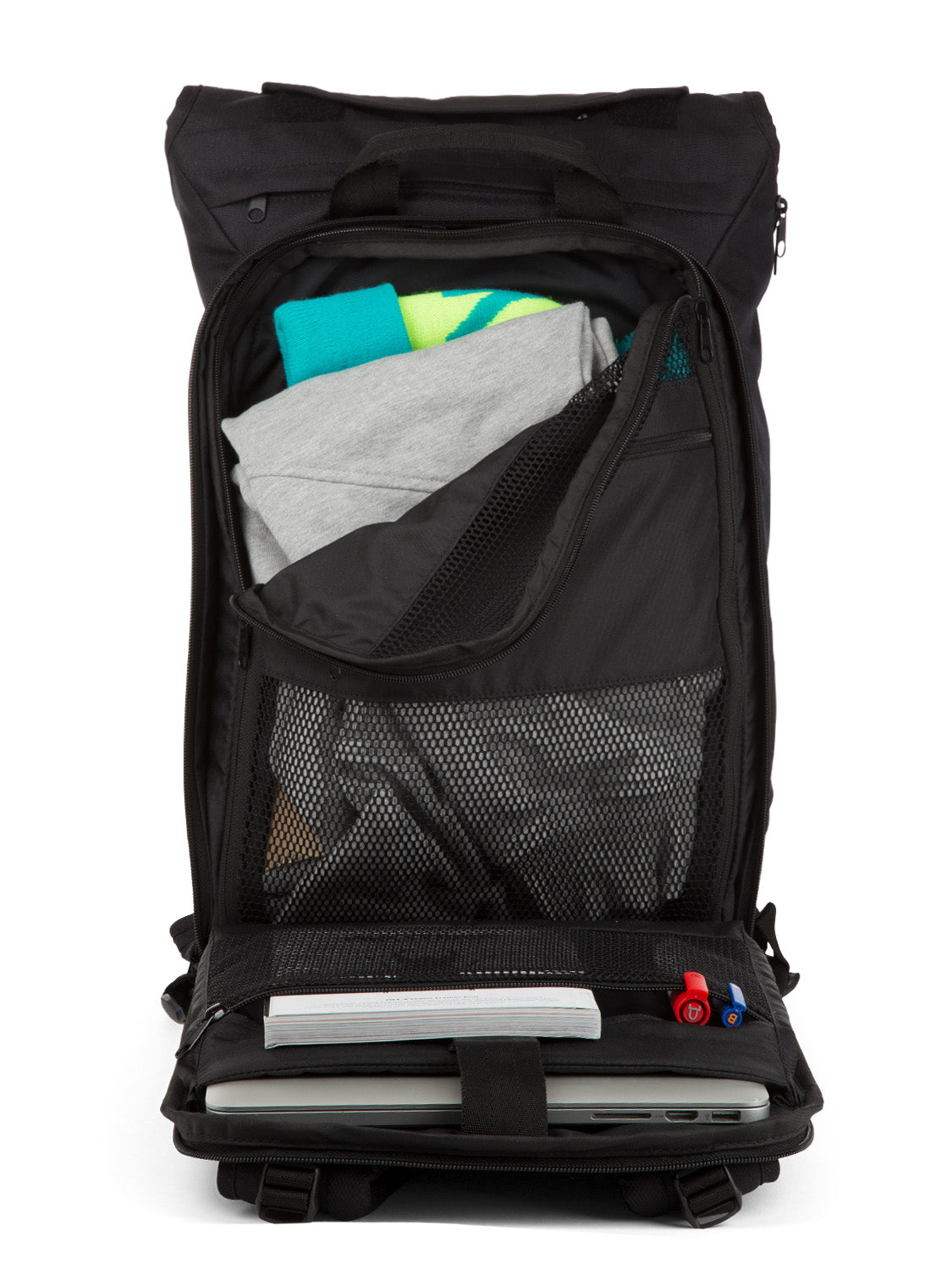 AEVOR-backpack-Travel-Pack-Proof-Black-open